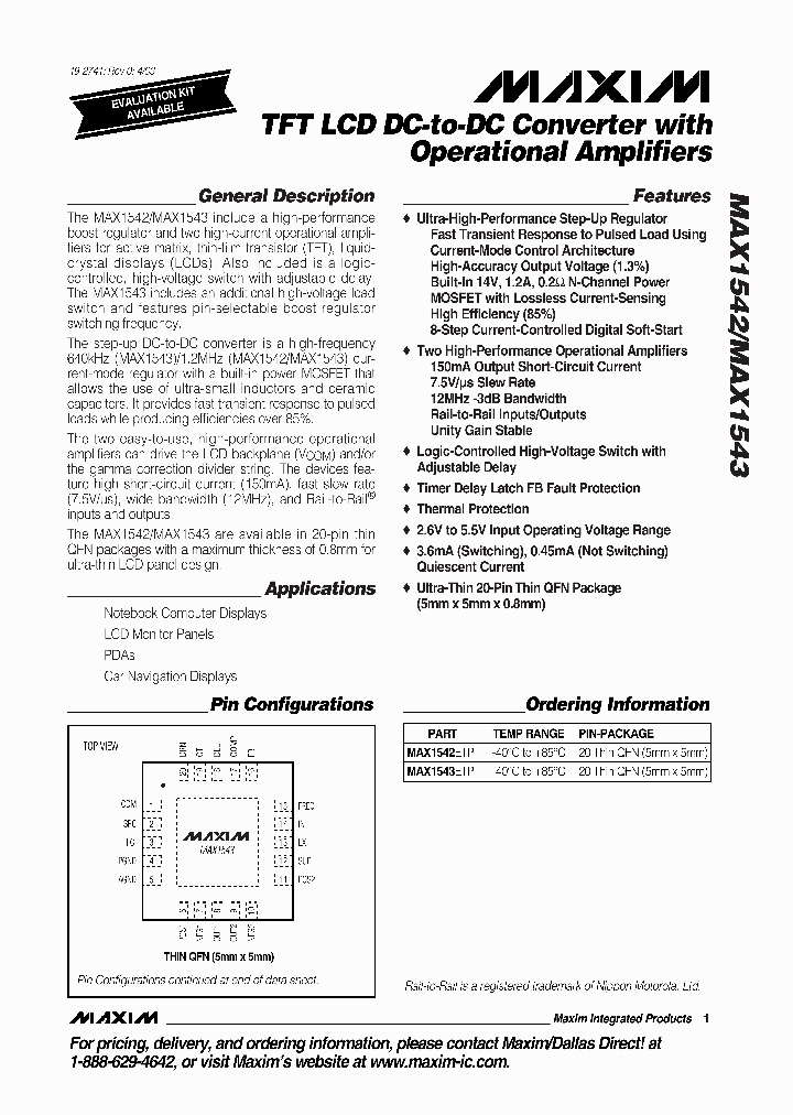 MAX1542_248644.PDF Datasheet