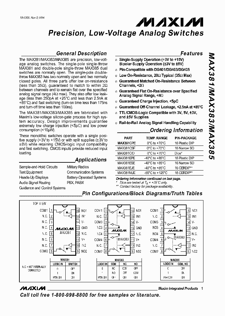 MAX381_269227.PDF Datasheet