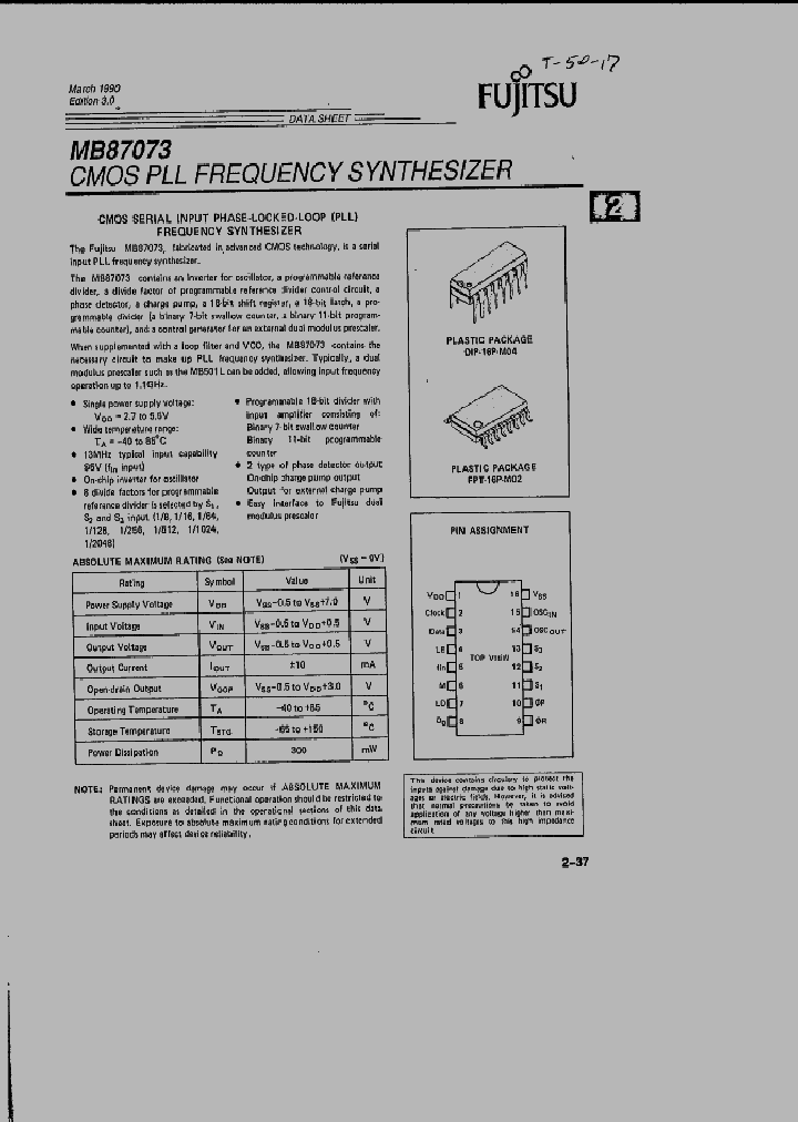 MB87073_217813.PDF Datasheet
