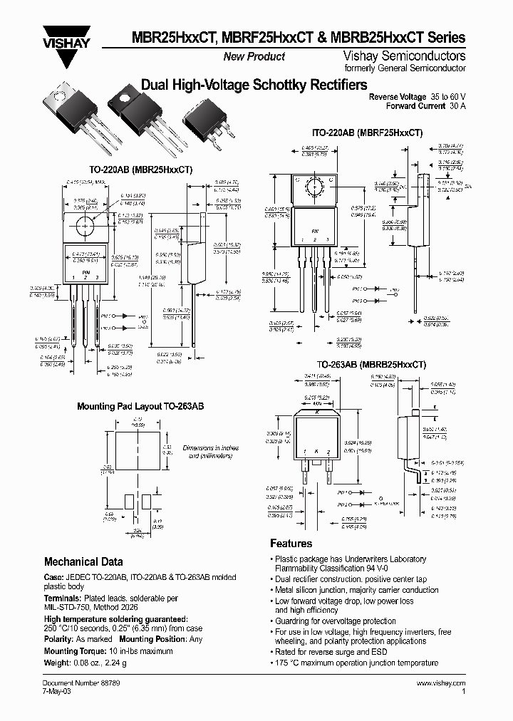 MBRB25H35CT_267010.PDF Datasheet