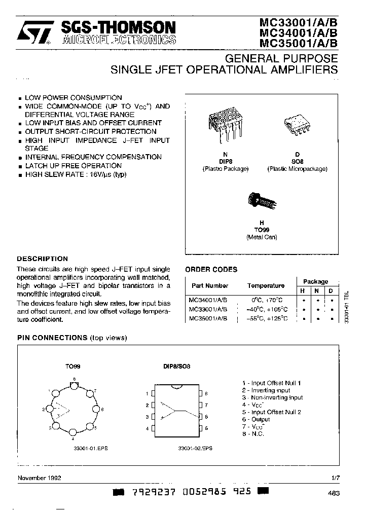 MC33001_225024.PDF Datasheet