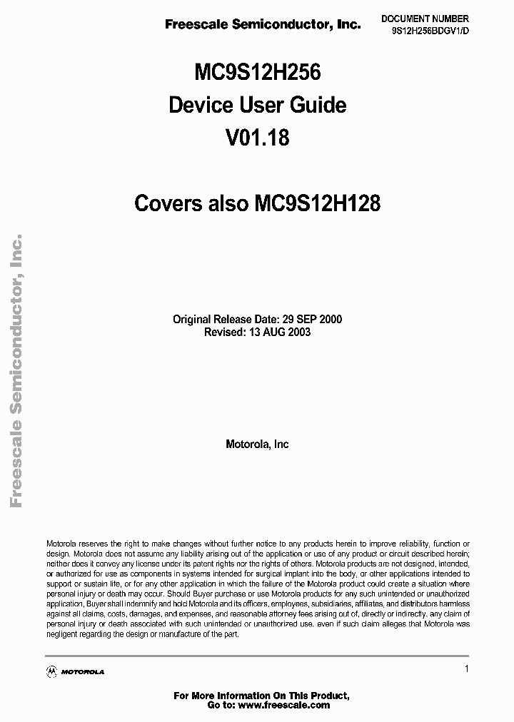 MC9S12H256_248574.PDF Datasheet