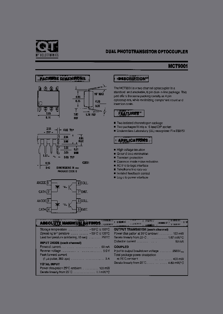 MCT9001_241345.PDF Datasheet