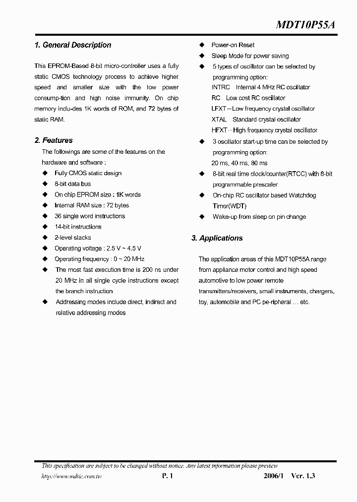 MDT10P55A_251387.PDF Datasheet