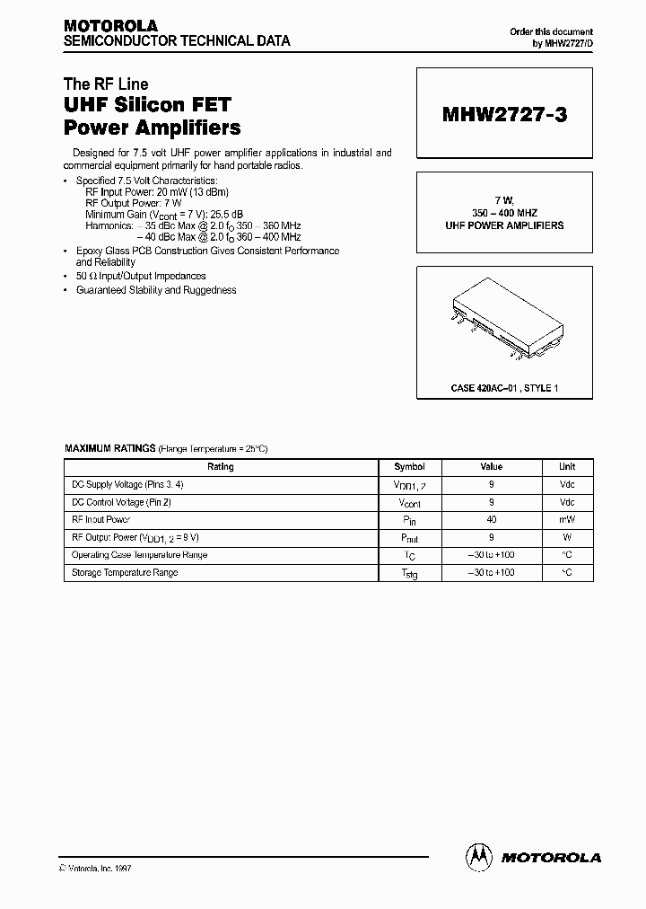 MHW2727-3_250953.PDF Datasheet