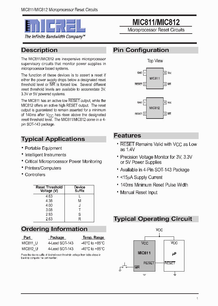 MIC812U_219181.PDF Datasheet