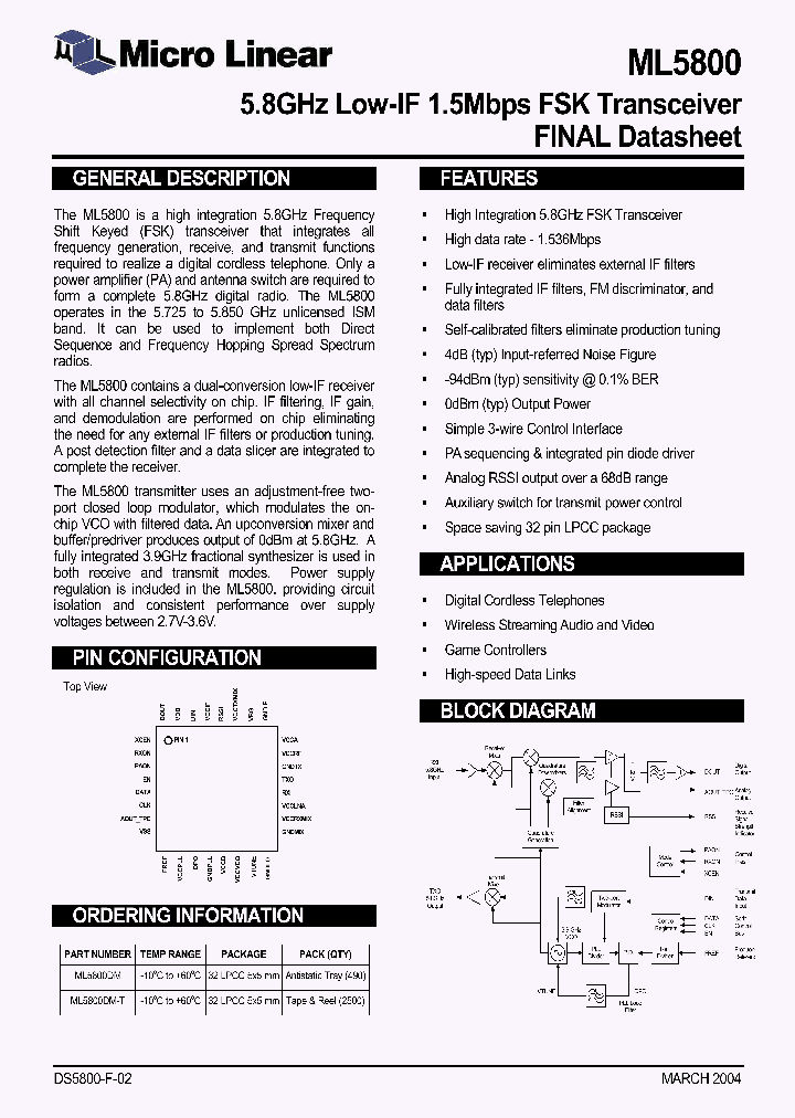 ML5800_269717.PDF Datasheet