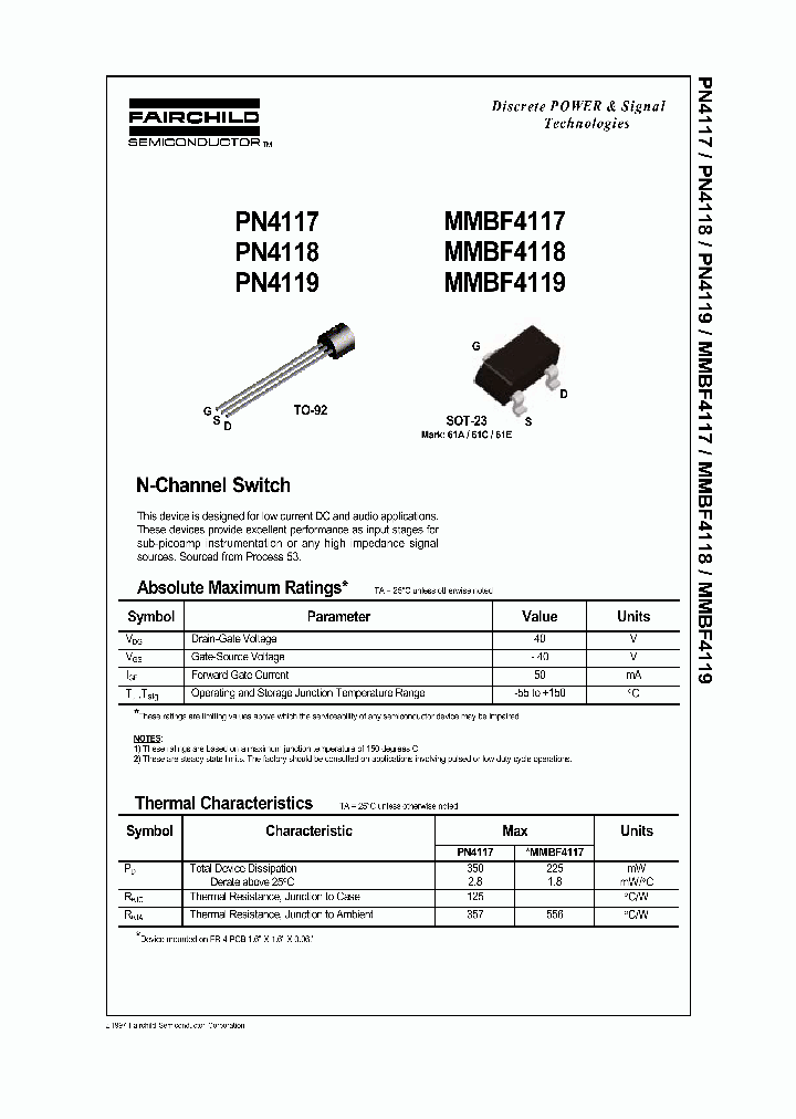 MMBF4117_229712.PDF Datasheet
