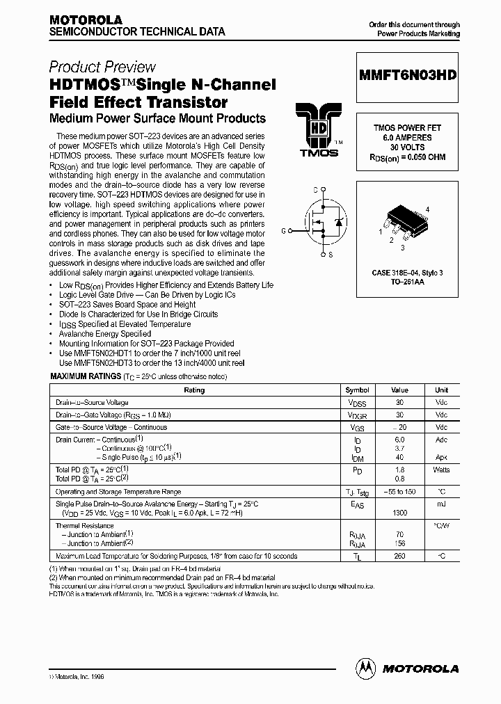 MMFT6N03HD_251103.PDF Datasheet