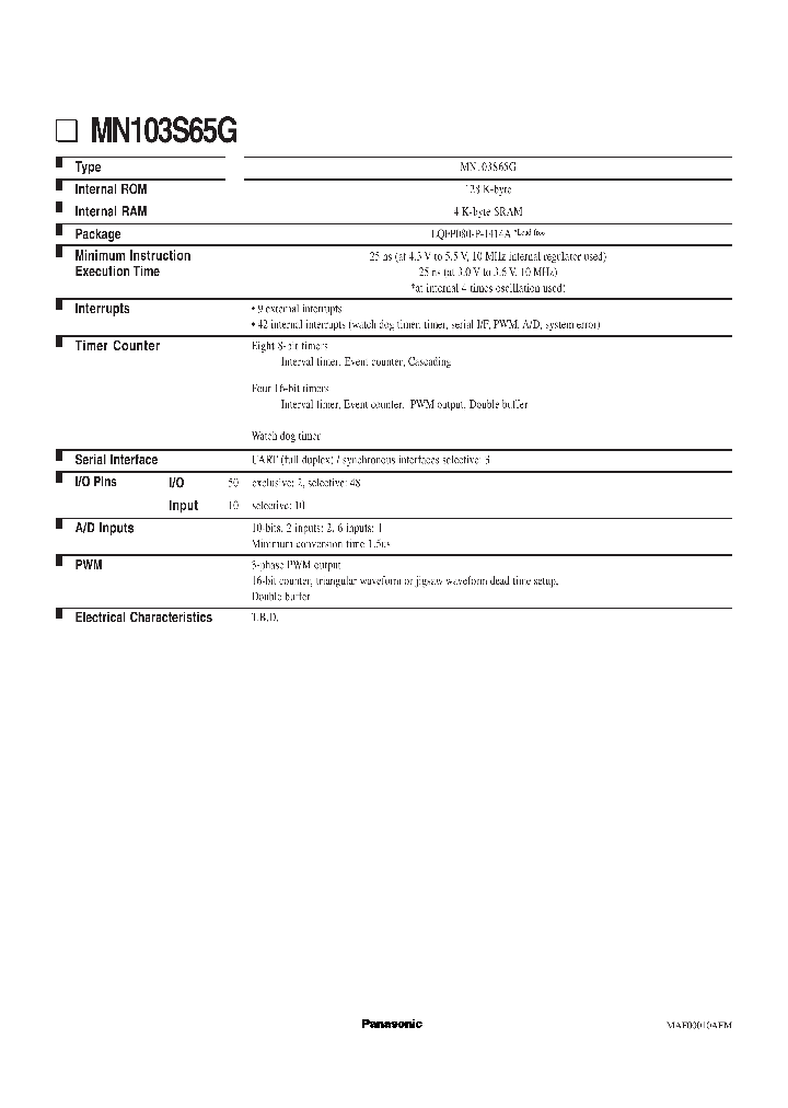 MN103S65G_247719.PDF Datasheet