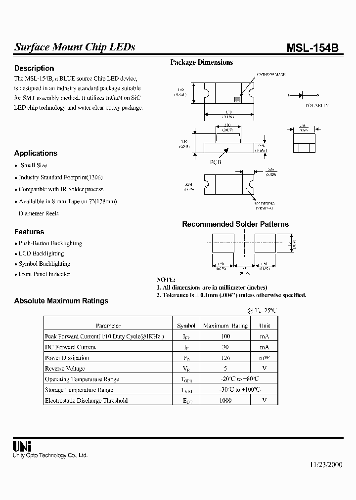 MSL-154B_234040.PDF Datasheet