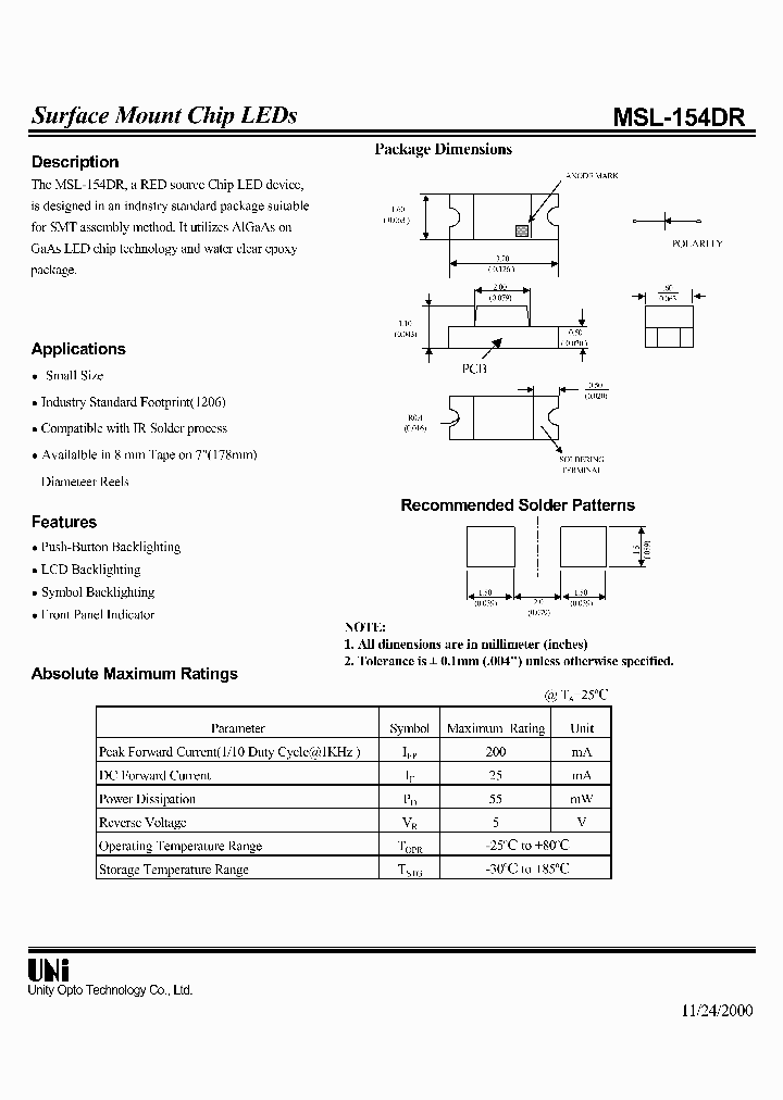 MSL-154DR_234042.PDF Datasheet