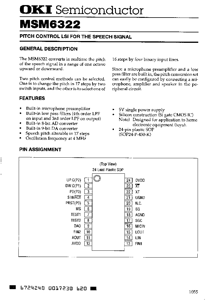 MSM6322_248789.PDF Datasheet