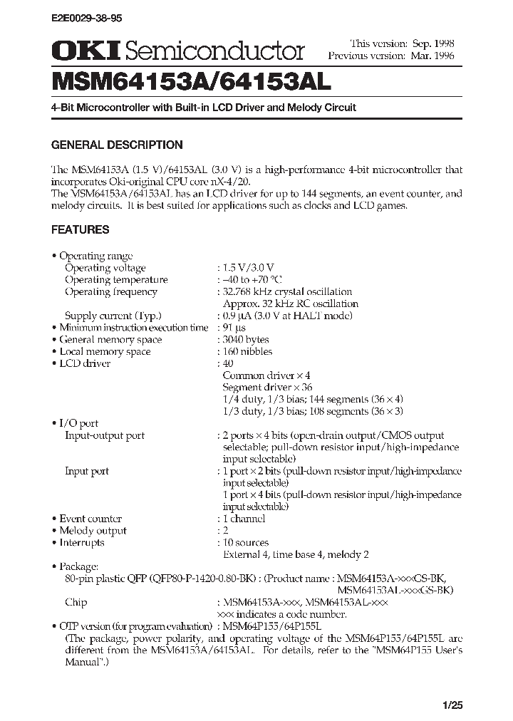 MSM64153AL_263430.PDF Datasheet