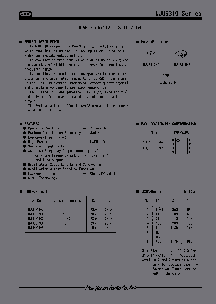 NJU6319_225488.PDF Datasheet