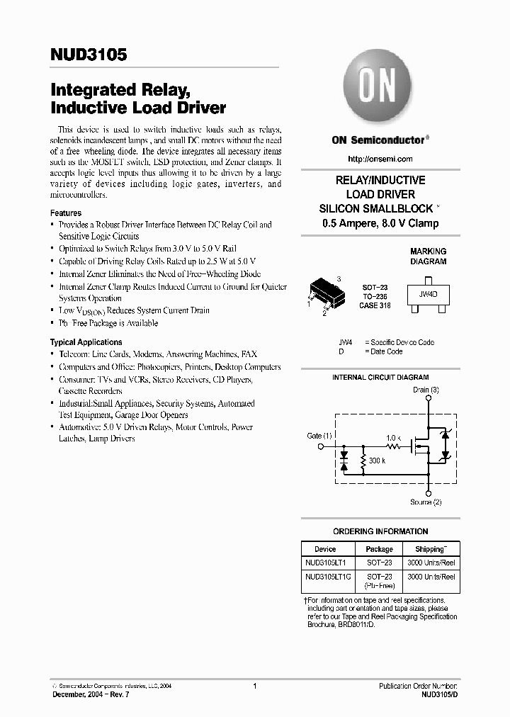 NUD3105_270630.PDF Datasheet