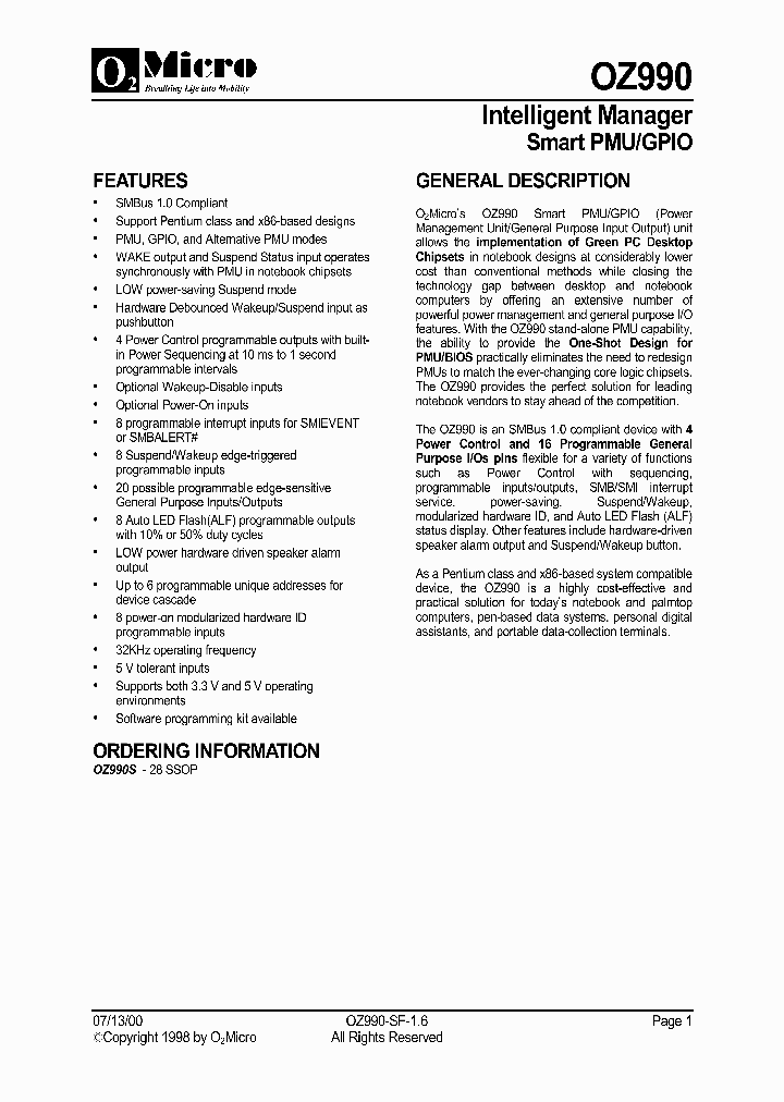 OZ990S_238397.PDF Datasheet