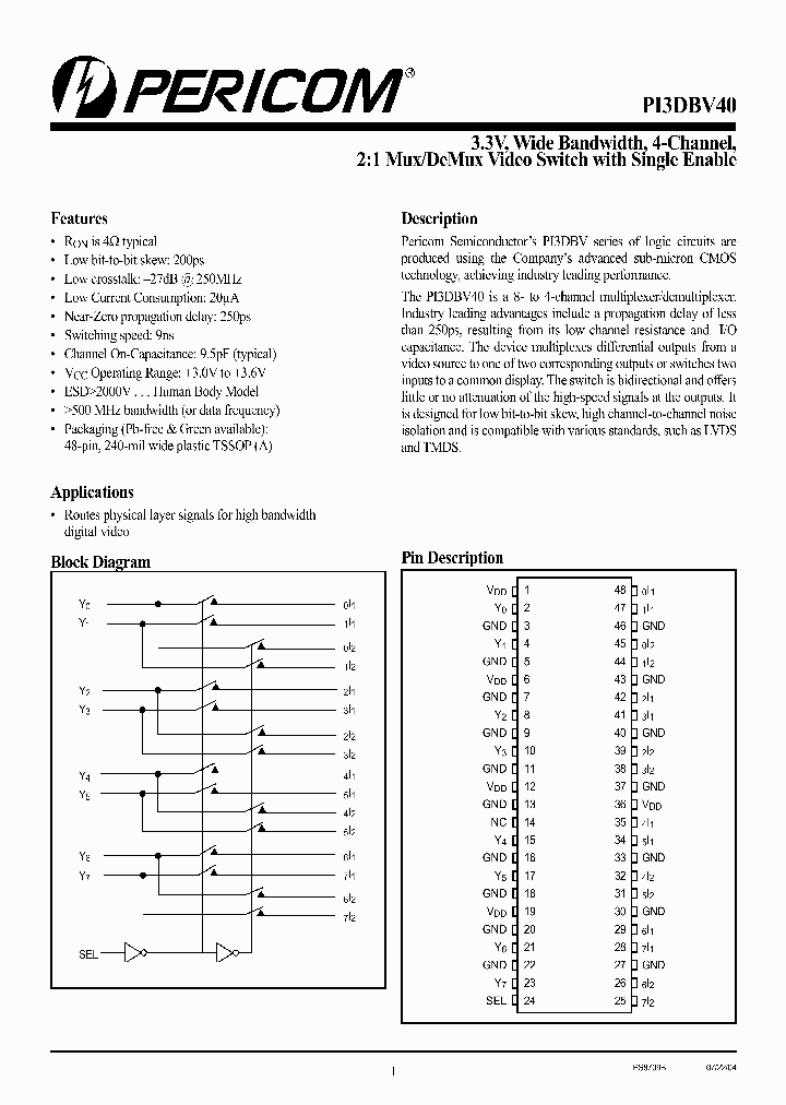 PI3DBV40_237642.PDF Datasheet