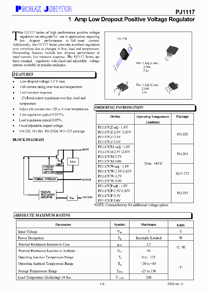 PJ1117CM-33V_268039.PDF Datasheet