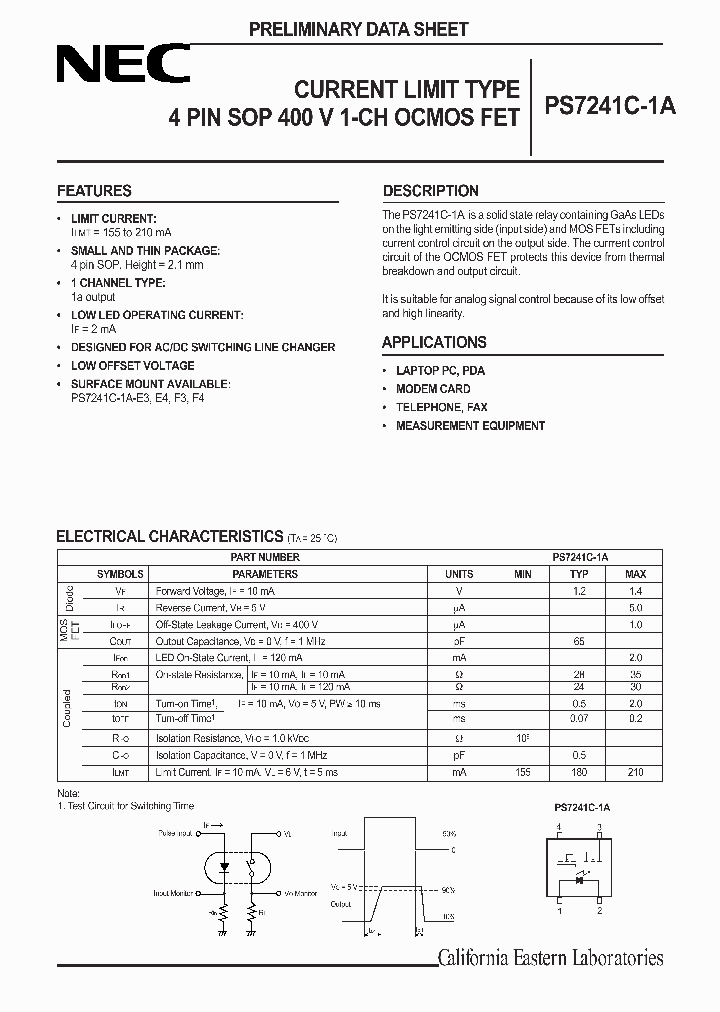 PS7241C-1A_240362.PDF Datasheet