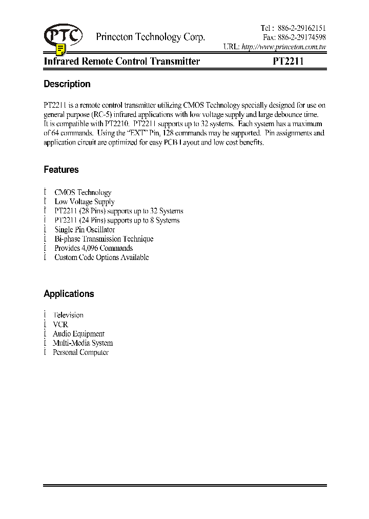 PT2211_259640.PDF Datasheet