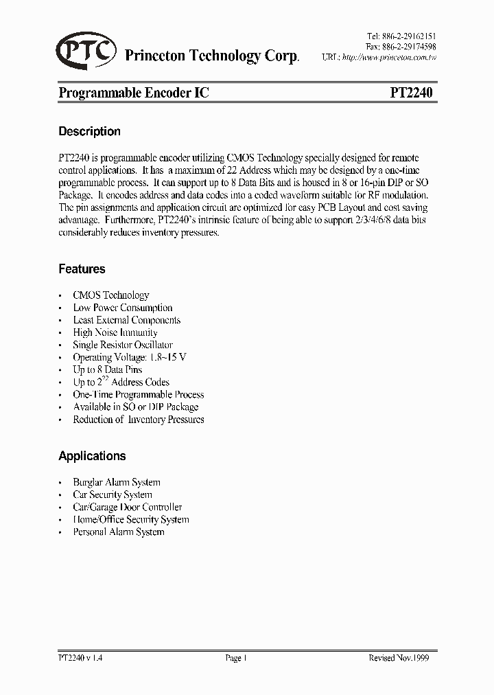 PT2240_156392.PDF Datasheet