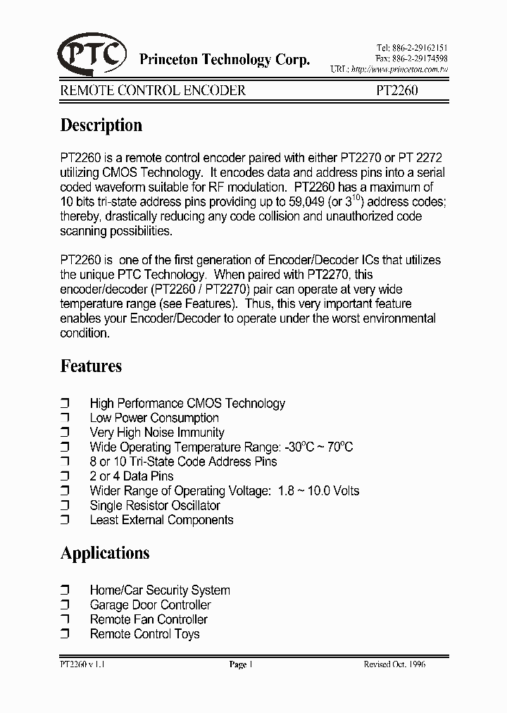 PT2260-R2_233898.PDF Datasheet