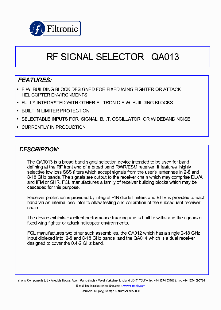 QA013_221601.PDF Datasheet