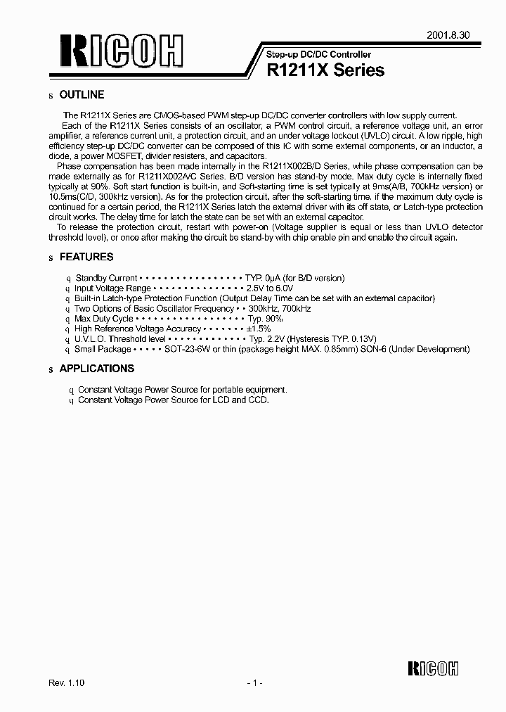 R1211X_227250.PDF Datasheet