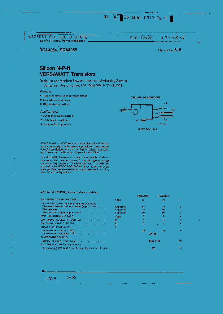 RCA3055_239794.PDF Datasheet