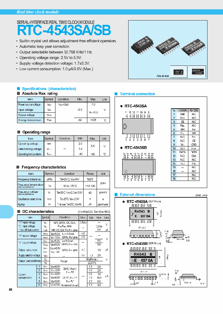 RTC-4543SA_233931.PDF Datasheet