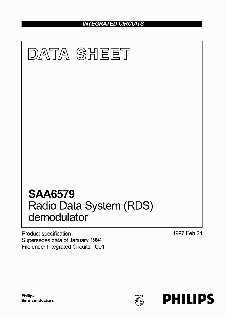 SAA6579_255331.PDF Datasheet