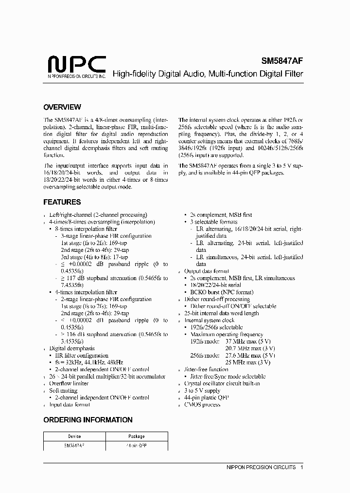 SM5847_240790.PDF Datasheet