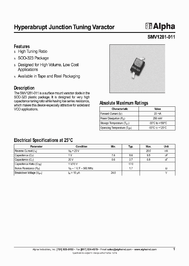 SMV1281-011_257381.PDF Datasheet