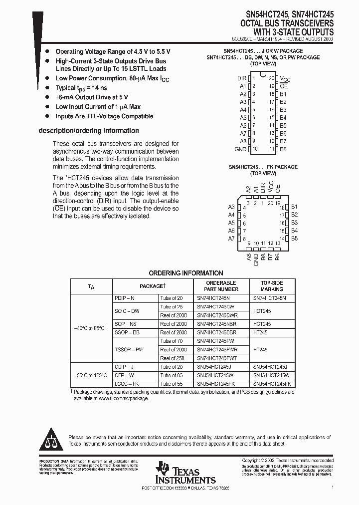 SN74HCT245_248732.PDF Datasheet