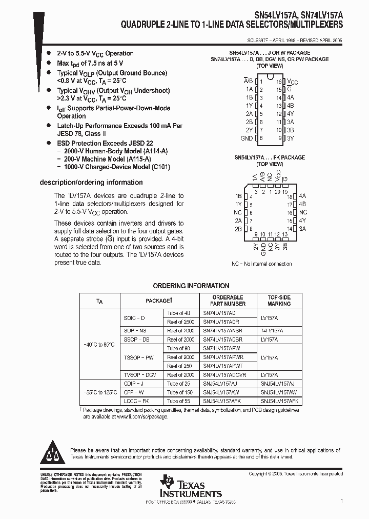 SN74LV157APWR_239902.PDF Datasheet