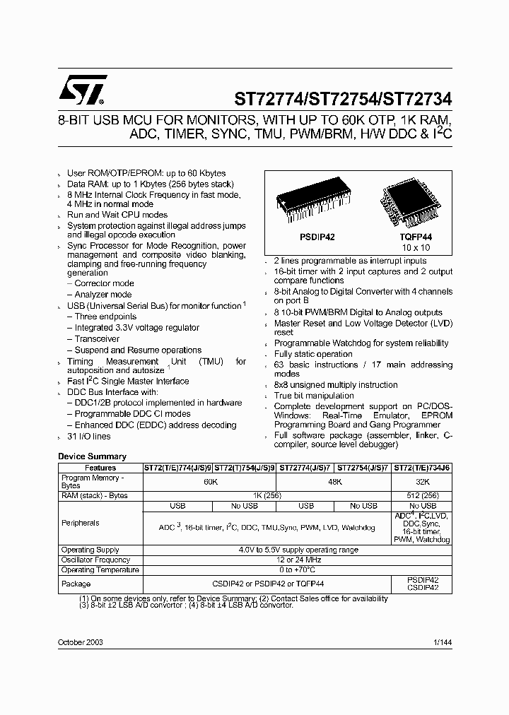 ST72E734J6D0_241937.PDF Datasheet