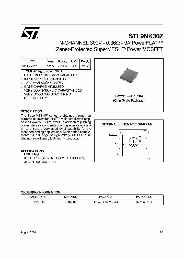 STL9NK30Z_263861.PDF Datasheet