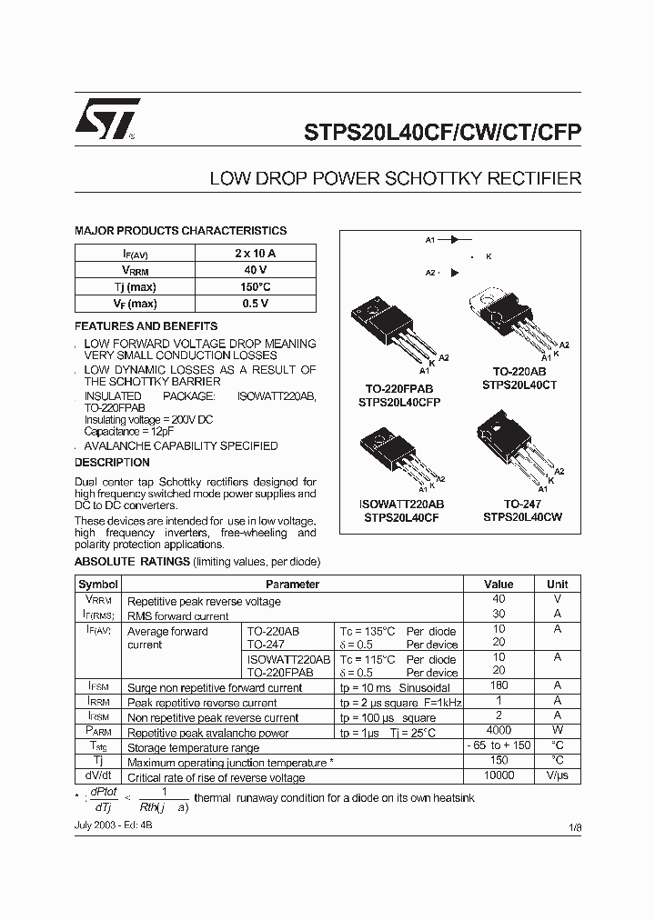 STPS20L40_215913.PDF Datasheet