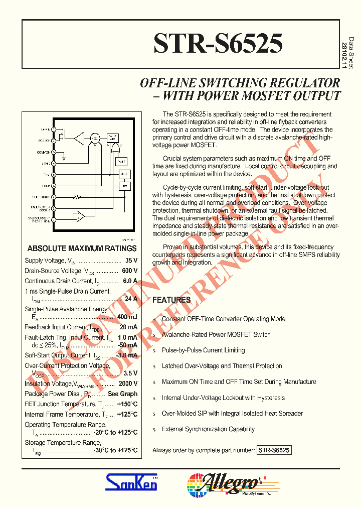 STRS6525_221887.PDF Datasheet