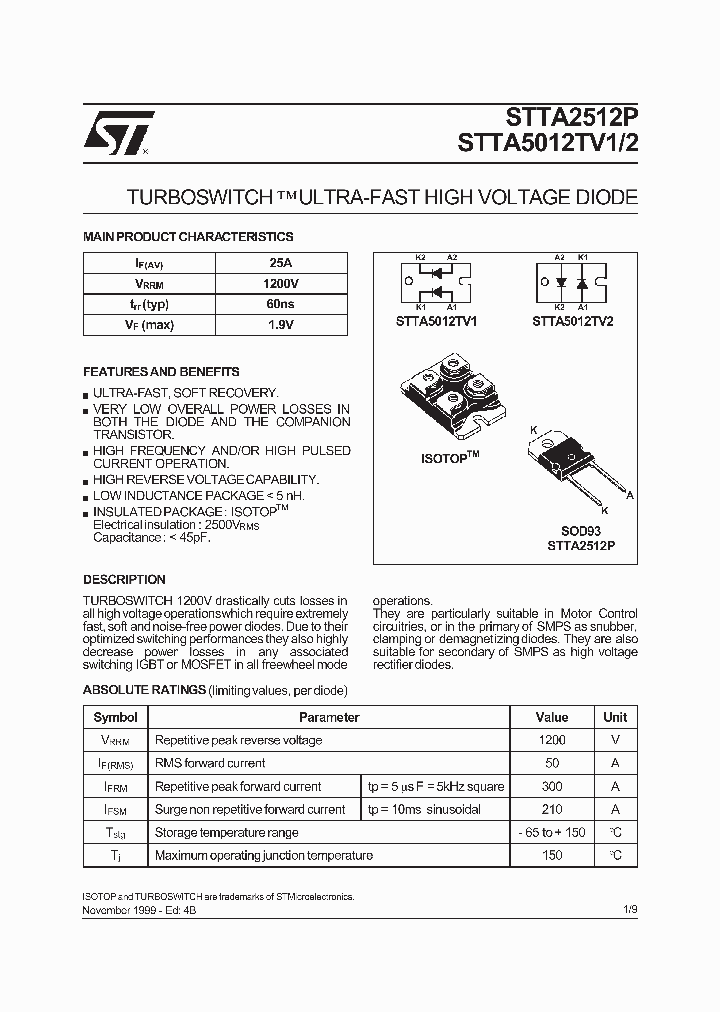 STTA5012TV1_232547.PDF Datasheet