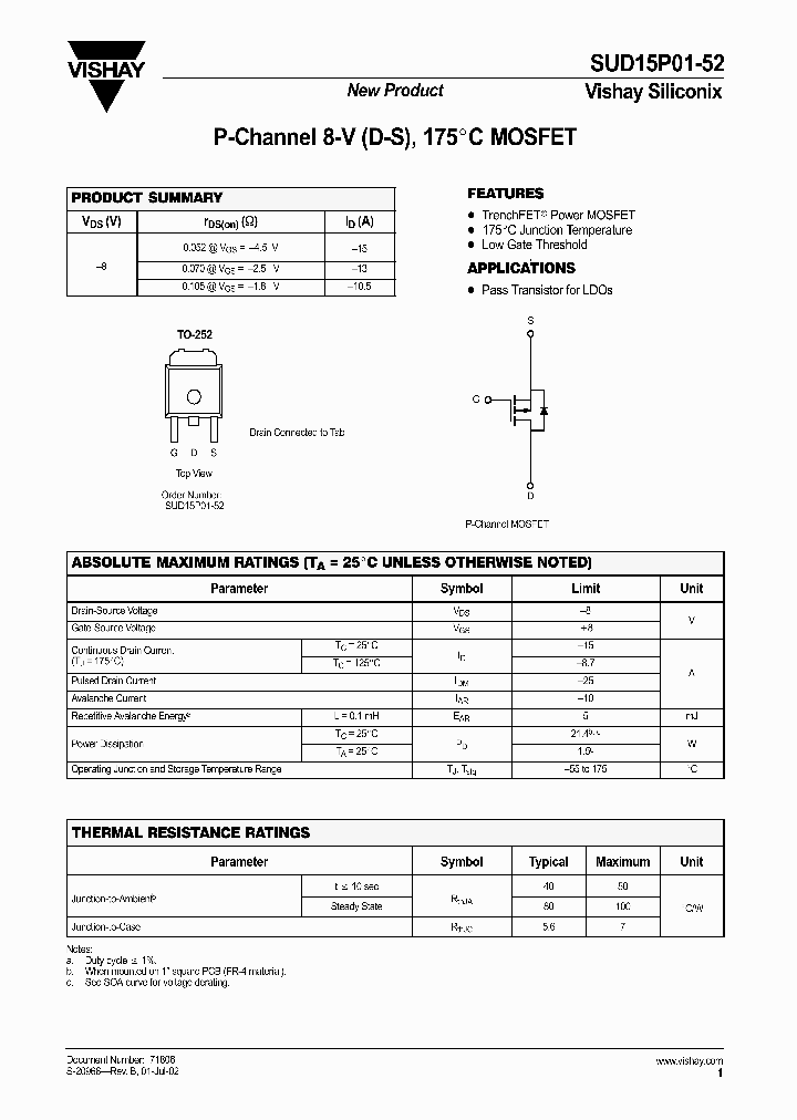 SUD15P01-52_241715.PDF Datasheet