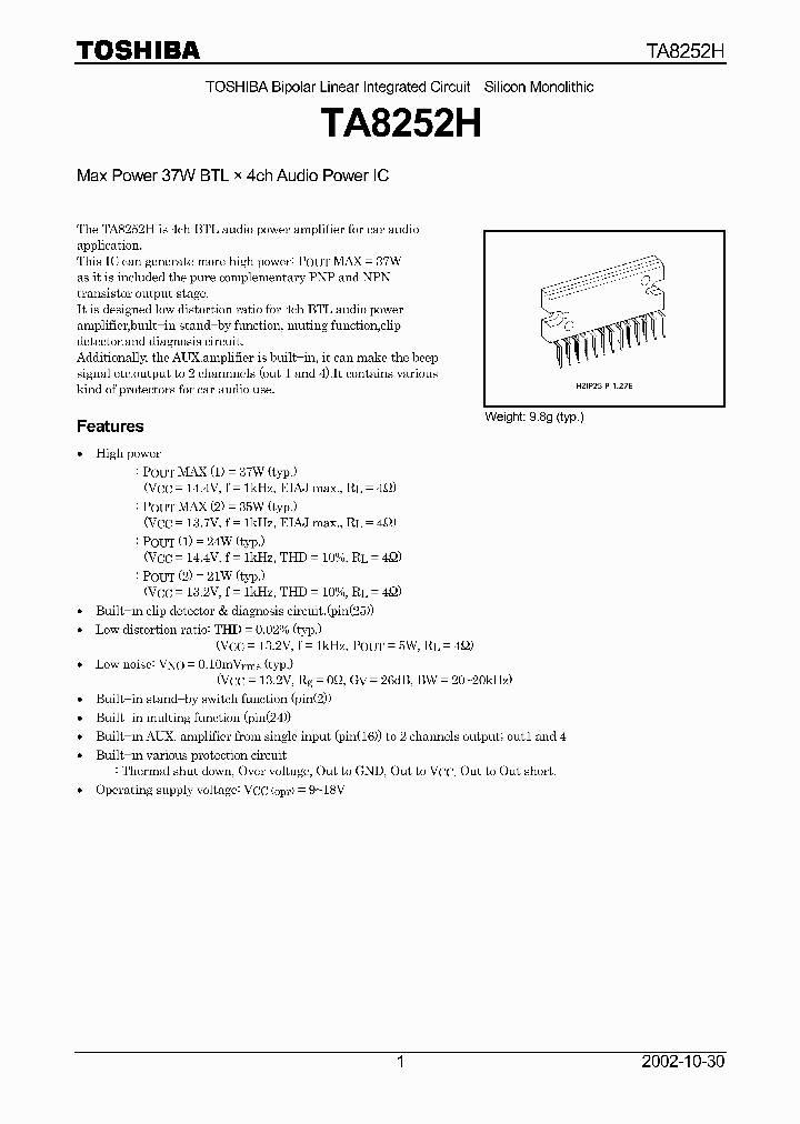 TA8252H_222532.PDF Datasheet
