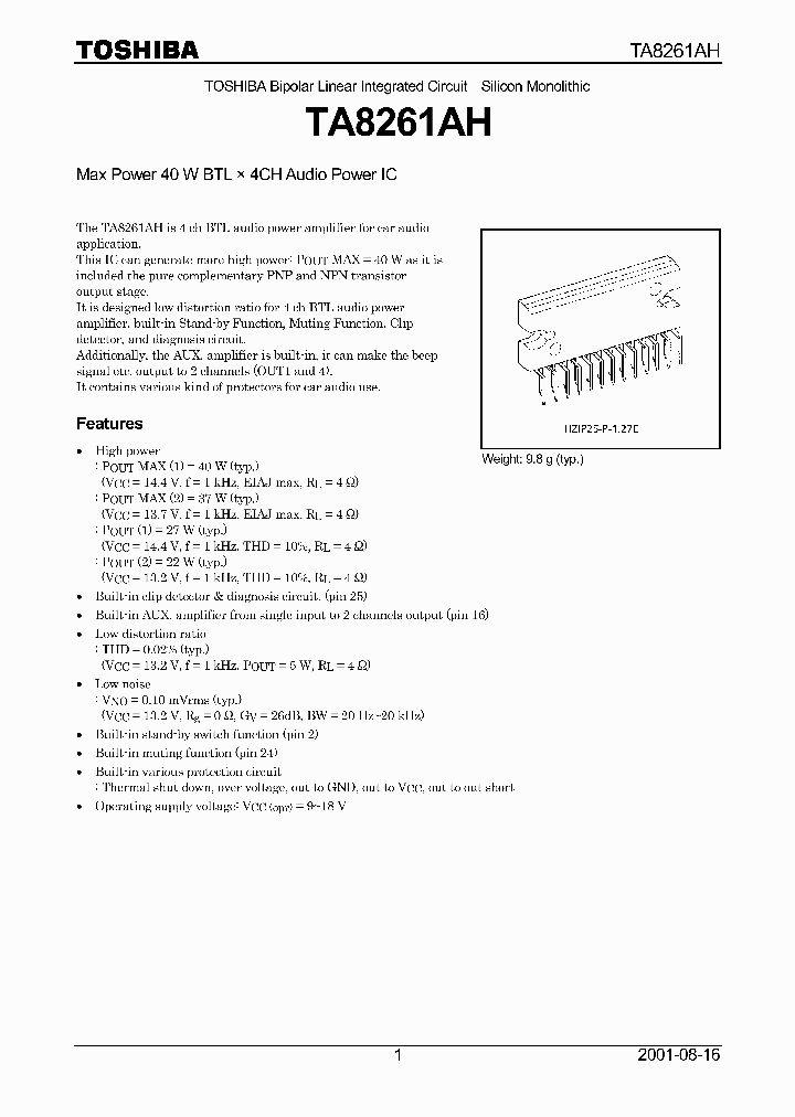 TA8261AH_229768.PDF Datasheet