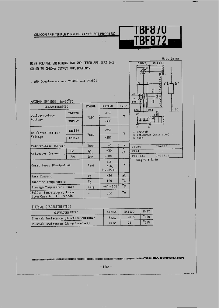 TBF870_258737.PDF Datasheet
