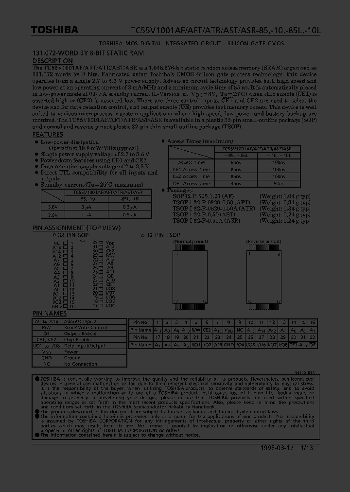 TC55V1001AF_219102.PDF Datasheet