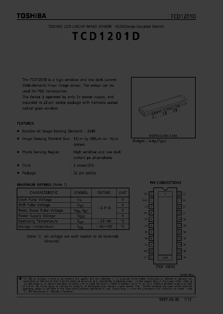 TCD1201D_70142.PDF Datasheet