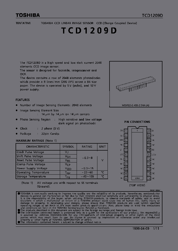 TCD1209_70145.PDF Datasheet