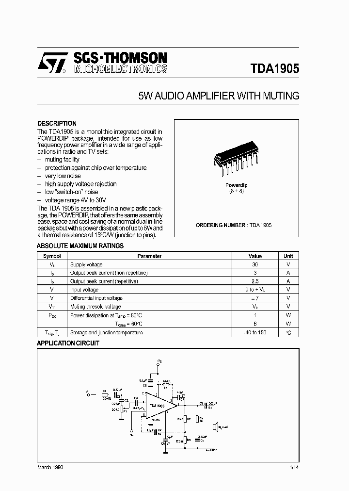 TDA1905_204295.PDF Datasheet