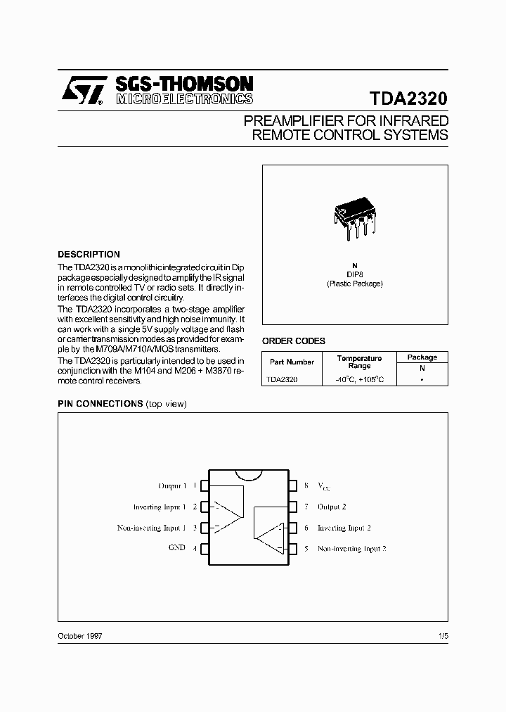 TDA2320_247203.PDF Datasheet